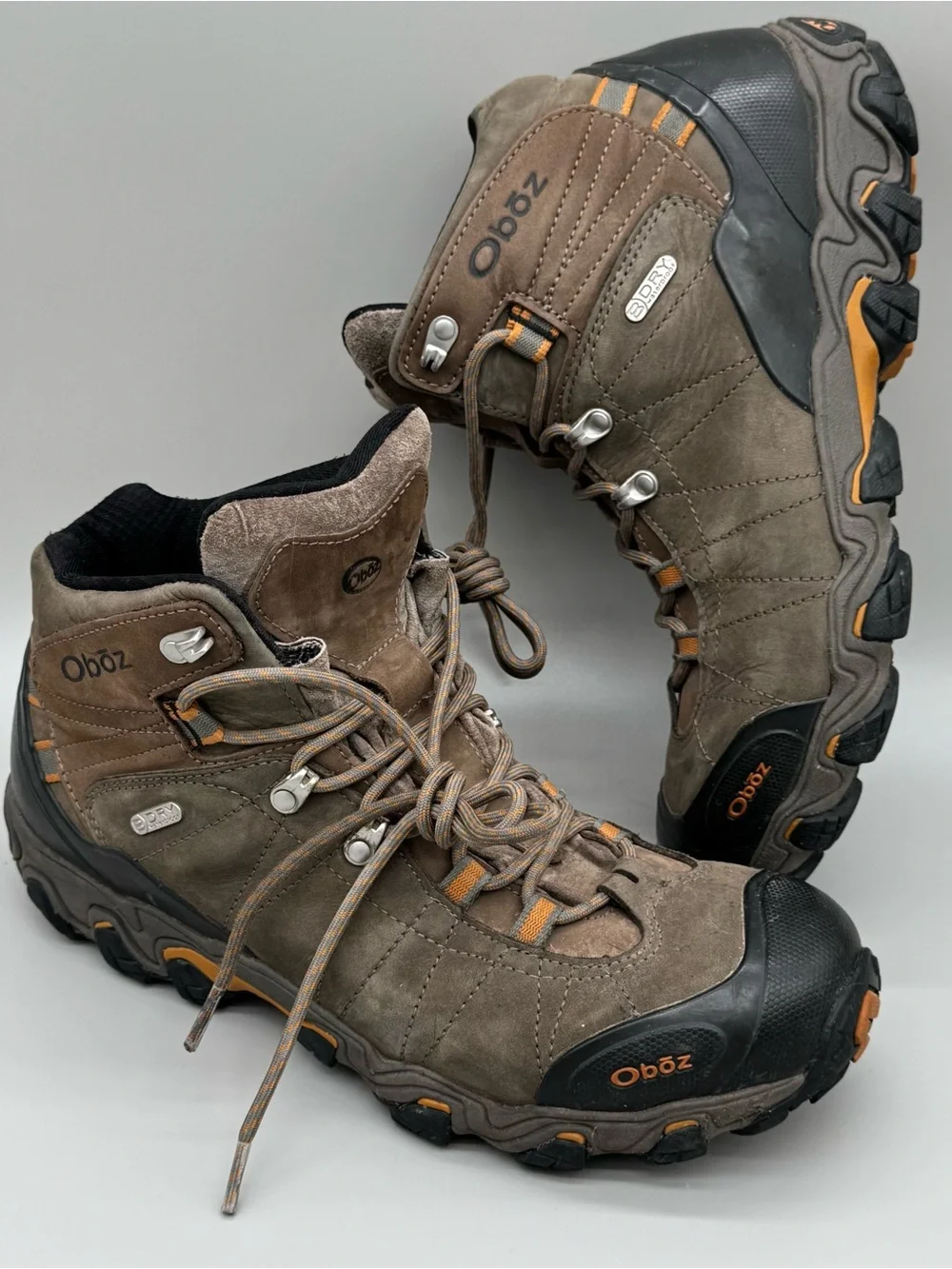 Oboz Men's Bridger Mid B-DRY Hiking Boot Mens 12 Sudan Brown rugged